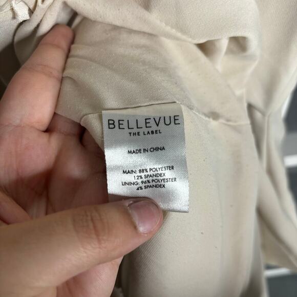 Anthropologie Bellevue The Label Mae Midi Dress Off White Size L - Picture 6 of 7